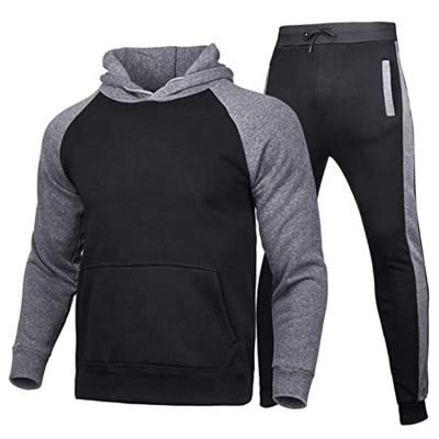 China QUICK DRY 2 Piece Mens Tracksuit Set Pullover Hoodies Long Sleeve Jogging Sweatsuit Activewear Casual Sports Suits Sweatpants for sale