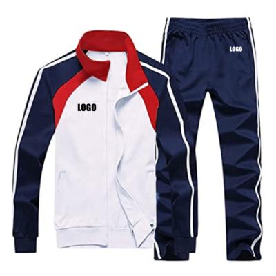 China QUICK DRY 2 Piece Mens Full Zipper Long Sleeve Sport Tracksuit Set Casual Fashion Sweat Suit Sporty Running Jogging Men's Sweatsuits for sale