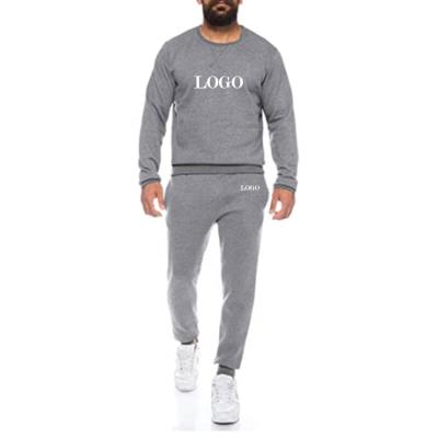 China Hot Sale QUICK DRY Solid Color 2 Piece Sweatsuit Men's Comfortable Tracksuit Equipment Long Sleeve Pullover Comfortable Sports Top Casual Panties for sale