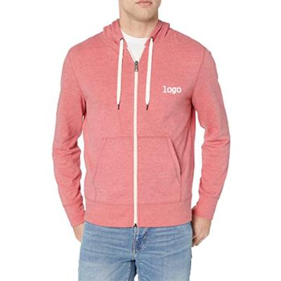 China QUICK DRY Factory Customize OEM ODM Summer Rose Men's Casual Fashion Hooded Light Weight Full-zip Long Sleeve Hoodie Sweatshirts for sale