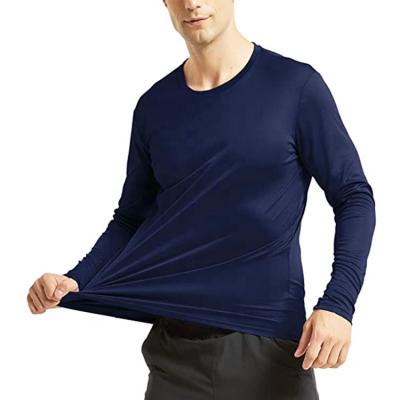 China Outdoor Running UPF 50+ Sun Men's Anti-Wrinkle Lightweight UV Protection Workout Quick Dry Men's Long Sleeve T-Shirt for sale