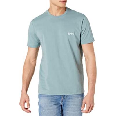 China Hot Selling Cottons Quick Dry Men's Summer Anti-Wrinkle Crew Neck Short Sleeve OEM Custom Printing Blank T-Shirt For Men 100% Cotton for sale