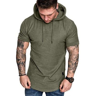 China Fashion Selling Solid Color Men's Current Sports Sweatshirt Short Sleeve Gym Warm QUICK DRY Sweatshirt Gym Hoodies for sale