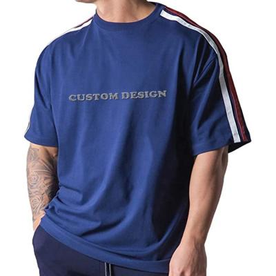 China Anti-wrinkle Factory Price Custom Design 100% Cotton Plus Size Mens Crew Neck Cottons Short Sleeve Logo Printing Loose T-Shirt For Men for sale