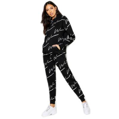 China Breathable Digital Sublimation Custom Print With Latest Logo Fashion Women Tracksuit High Quality Women Suit for sale