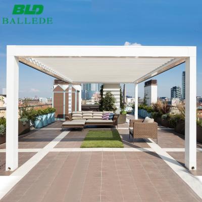 China Modern Pergola Aluminum Motorized Roof Canopy Opening System And NZ Awnings for sale