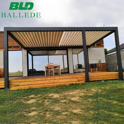 China Easily Assembled Factory Supplied Waterproof Outdoor Square Tube Canopy Pergolas And Gazebos for sale