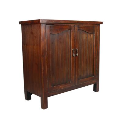 China Reasonable Price Convertible Red Storage Furniture Handmade Old Style China Design Rustic Retro Cabinet for sale