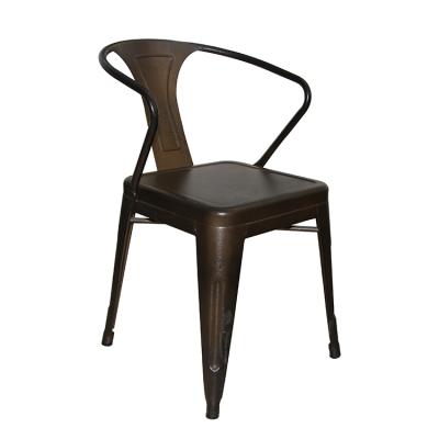 China (Other) Best Price Vintage Iron Adjustable Hot Selling Marias Bistros Industrial Metal Dining Chair for sale