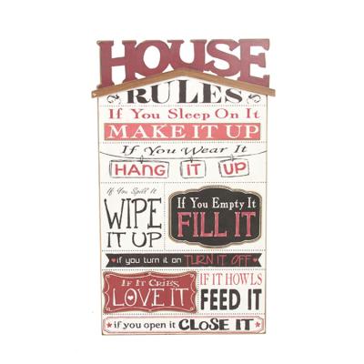 China Wall Decor Vintage Rustic Shabby Chic Retro Cheap Home Decoration Wooden Signs For Wall Decor for sale