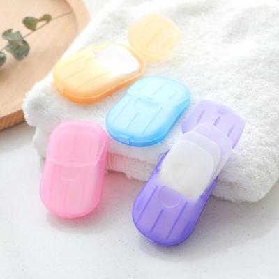 China Portable Mini Paper Soap Basic Cleaning Travel Size 20pc/case Basic Cleaning Soap for sale