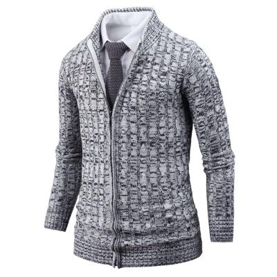 China New 2022 OEM Custom Zipper Men's Breathable Sweaters Casual Autumn Knit Sweater Men Cardigans Zipper Knitted Cashmere Sweater for sale