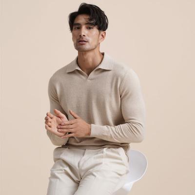 China Breathable Custom Made Men Knit Cashmere Sweater Men's Merino Wool Cashmere Sweater Sweater for sale