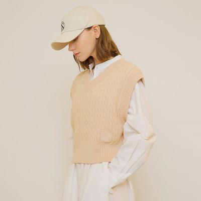 China Anti-wrinkle custom knit sweater pullover cashmere vest women's top pure cashmere sweater for women bat shirt vest for sale