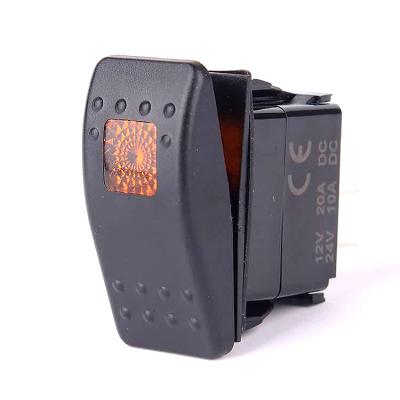 China 12V 24V Tractor 12V 24V Anti Retardant ABS Plastic Panel LED Indicator Waterproof Rocker Switch for sale