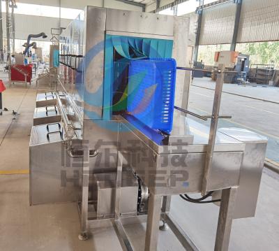 China Efficient Crate Washing Machine Automatic Crate Seal Basket Washing Machine for sale