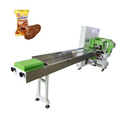 China Automatic Pillow Type Biscuit Chocolate Bar Pillow Horizontal Food Packing Machine for sale