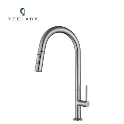 China Modern Wholesale Kitchen Sink Faucets Single Cold Water Grifo Cocina Faucet Pull Out Kitchen Faucet for sale