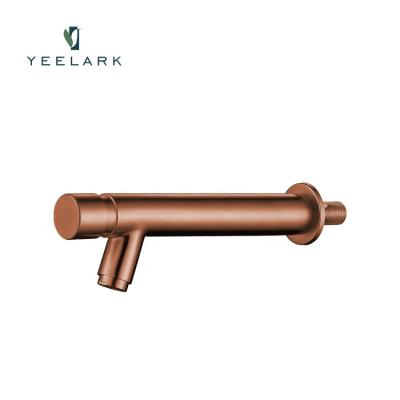 China Metered Faucets Wholesale Single Hole Hotel Washroom Deck Mount Rose Gold Bathroom Stainless Steel 304 Basin Sink Faucet Faucet for sale