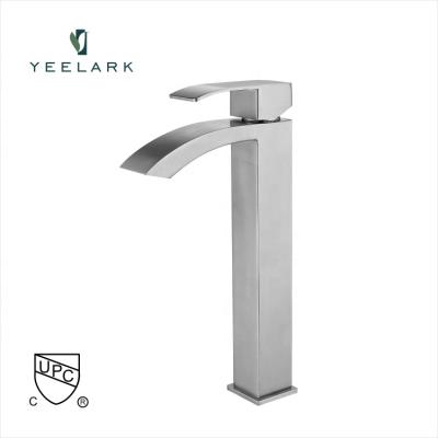 China Metered Faucets Manufacture Faucet Wholesale Basin CUPC SUS304 Bathroom Water Sink Faucet Single Lever Faucet for sale