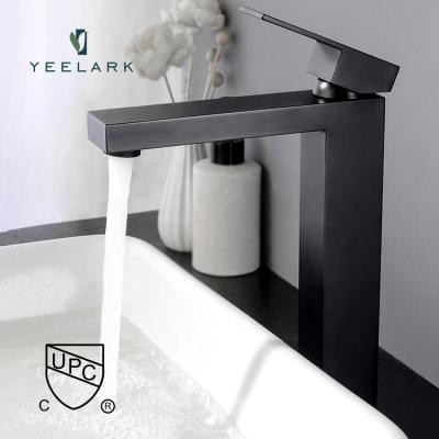 China High Quality Design Metered Gray Hot Fashion Taps Brushed Gun And Cold Wash Bathroom Mixer Tap Basin Faucet for sale