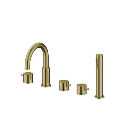 China Handleless Dual Sliding Bar Cocina Separate Hidden De grifo Shower Faucet Bathtub Mixer Set Set for sale