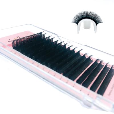 China NATUHANA 16lines 8~15mm 100% Natural Soft Mixed Eyelash Extension Handmade Soft False Lashes Sell Mink Fake Eyelashes Supplies Wholesale for sale