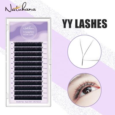 China Natural Soft NATUHANA Grafting YY Eyelashes Soft and Light Design Nature Long Individual False Eyelashes Eyelashes Extensions for sale