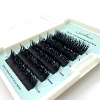 China Factory Price NATUHANA Mink V Shape Eyelash Extension 100% Natural Soft Natural Soft False Lashes Different Lashes for sale