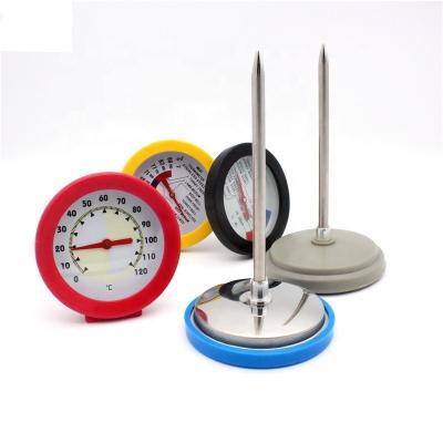 China Classic Mechanical Big Dial Instant Read Cooking Meat Stainless Steel Probe Thermometer Good Sale for sale