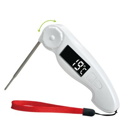 China Foldable Digital Switch Meat Thermometer Digital Cooking Thermometer with Led Light and LCD Display Pocket Thermometer for Meat for sale