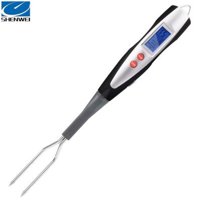 China Digital Electronic Digital Fork Kitchen Meat Cooking BBQ Food Grill Thermometer for sale