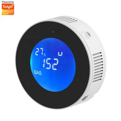 China Tuya Smart Ready To Ship Tuya Smart Home Security System APP Control Wireless LPG Gas Alarm LCD Display Gas Detector Fuel Delivery On Time for sale