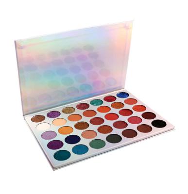 China Waterproof Makeup Glitter Pigment Eye Shadow Private Label 35 Colors Eyeshadow Palette for sale