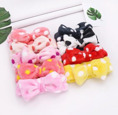 China Headbands Coral Fleece Hair Accessories Girls Headwear Girls Headband Fashion Wash Face Hairband Women Hair Decoration for sale