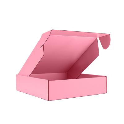 China Recycled Materials Custom Logo Color Paper Mailing Apparel Box Shipping Mailer Paper Box With Your Own Logo for sale