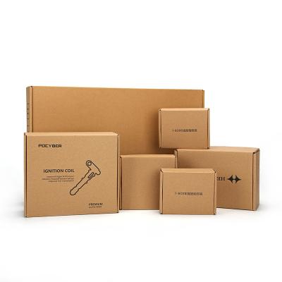 China Recyclable Custom Size Cardboard Paper Kraft Box Corrugated Paper Kraft Box Shipping Mailer Packaging Boxes for sale