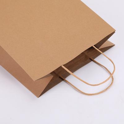 China Recyclable Wholesale Custom Packaging Craft Brown Kraft Paper Shopping Bag Extra large wide base bottom kraft paper bags for pizza for sale