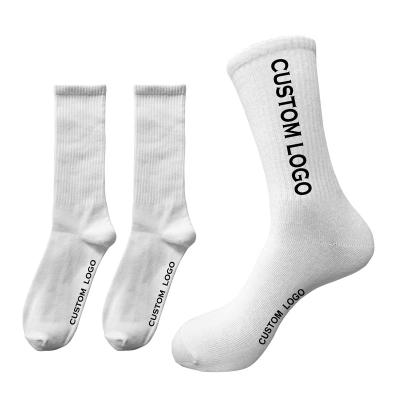 China Customize Athletic Socks Mens Logo Antibacterial Socks Knocks Logo Custom for sale