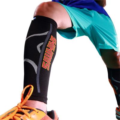 China 768 Customs Logo Antibacterial Calf Sleeves Football Sports Knee Brace Compression Sleeve for sale