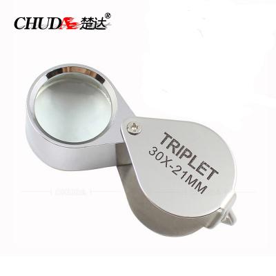 China Diamond Wolf 30x Loupe Handheld Jewelers Loupes Pocket Magnifying Glass for sale