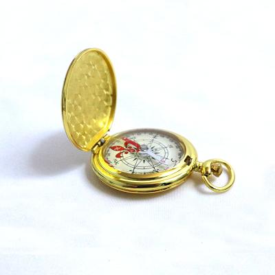 China Zinc Alloy Portable Main Chain Increasing Flip Compass Watch for sale