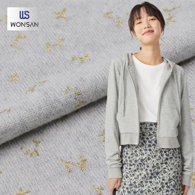 China Breathable Direct Selling By Manufacturers Chinese Breathable Rayon/Polyester/Spandex Foil Print Hacci Casual Coat Fabric for sale