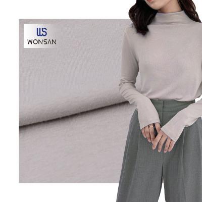 China Breathable Cotton/Polyester/Spandex Shirt Outlet Factory Cloth Material 1*1 Rib Casual Bottomed for sale