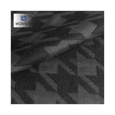 China Breathable Direct Selling By Manufacturers T/R Houndstooth Jacquard Bengaline Coat And Chinese Suit Fabric for sale