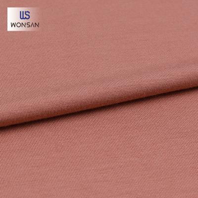 China High Quality Breathable China Plain Dyed Fiber Spandex Loungewear T-shirts Shirt Fabric Bamboo Bottom Tank Knitted Fabric for sale