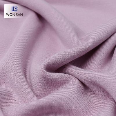 China High Quality Breathable 1*1 Rib Knitted Fabric Argy Wormwood Fiber Spandex Garment Loungewear Modal Fabric From China Factory for sale