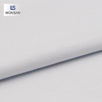 China Breathable Cotton/Spandex Dyed BASE RIB Knitted Fabric Outdoor SHIRT Casual Fabric Breathable T-shirt Material for sale