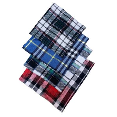 China Shrink-Resistant Linen Plaid Cotton Stripe Dyed Ethnic Geometric Check Dyed Dyed Fabric for sale