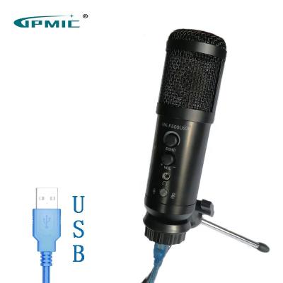 China Microphone MK-F500USB Handheld Microphone for Professional Condenser Singing Radio Braodcasting Sound Recording for sale